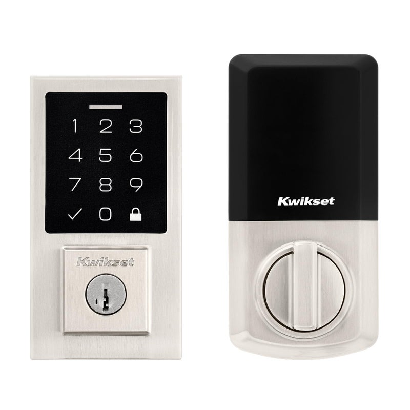 Kwikset SmartCode 270 Keyless Entry Electronic Touchpad Deadbolt Door Lock with Auto-Lock  Custom User Codes  Advanced Security in Satin Nickel Contemporary - Image 1